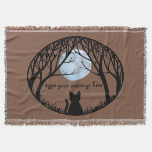 Cat Lover Blanket Le Chat Fat Cat Throw Blanket
