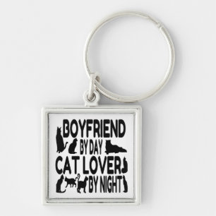 Cat Lover Boyfriend Key Ring