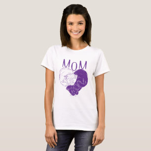 CAT LOVER Cat Mum Purple T-Shirt