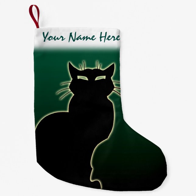 Cat Lover Christmas Stocking Customised Stocking (Front)