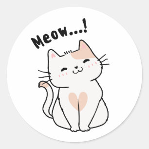 Cat Lover Classic Round Sticker