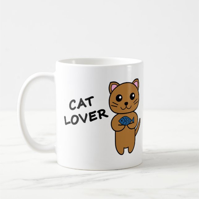 CAT LOVER Coffee Mug (Left)