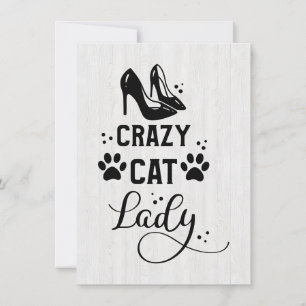 Cat Lover Crazy Cat Lady Invitation