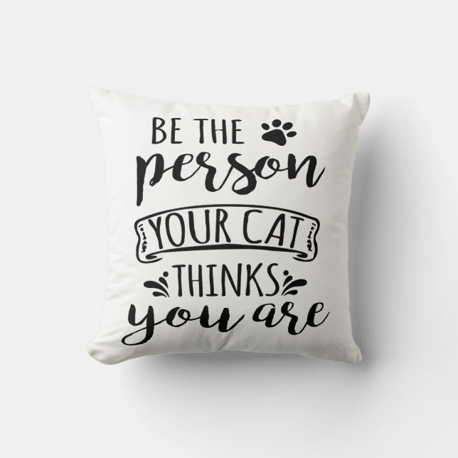 Cat Lover Crazy Cat Lady Kitty Cat Mum Dad Kitten Cushion (Front)