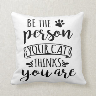 Cat Lover Crazy Cat Lady Kitty Cat Mum Dad Kitten Cushion