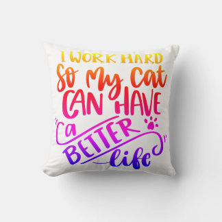 Cat lover cushion