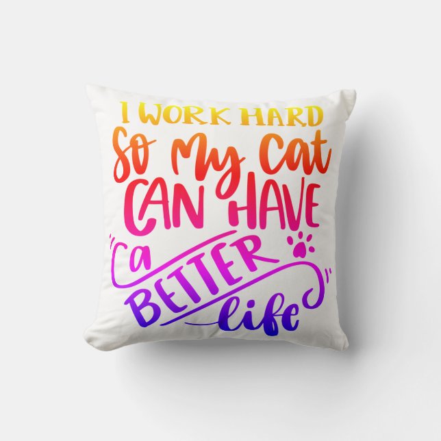 Cat lover cushion (Front)