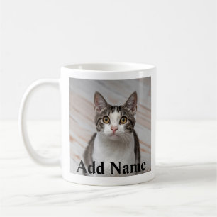 Cat Lover Custom Photo and Name Personalised Coffee Mug