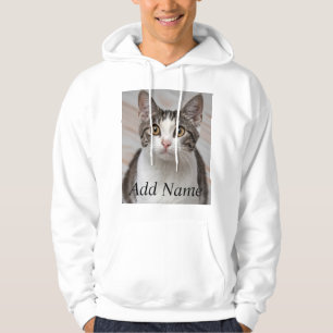 Cat Lover Custom Photo and Name Personalised Hoodie