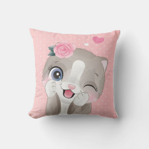 Cat Lover Cute Little Kittens Cushion