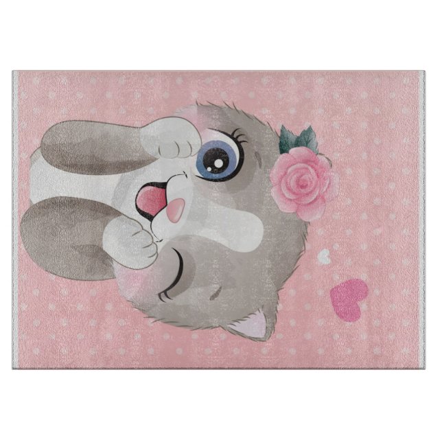 Cat Lover | Cute Little Kittens Cutting Board (Front)