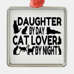 Cat Lover Daughter Metal Ornament