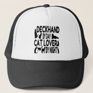 Cat Lover Deckhand Trucker Hat