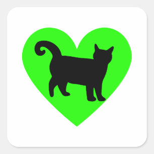 Cat Lover design for cat moms and dads Square Sticker