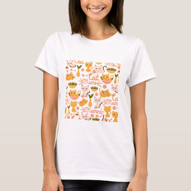 cat lover design  T-Shirt (Front)