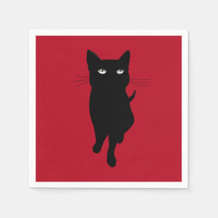 Cat lover dinner party napkin