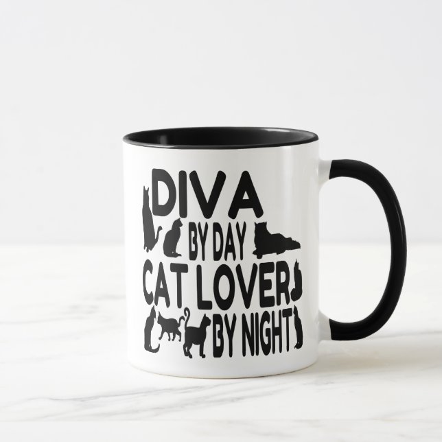 Cat Lover Diva Mug (Right)