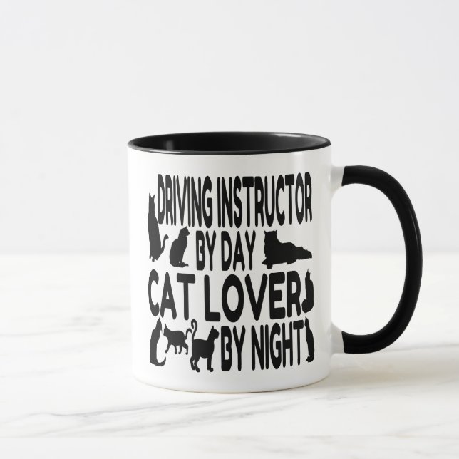 Cat Lover Driving Instructor Mug (Right)