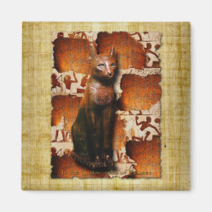 "CAT LOVER" Egyptian Bastet Cat Magnet