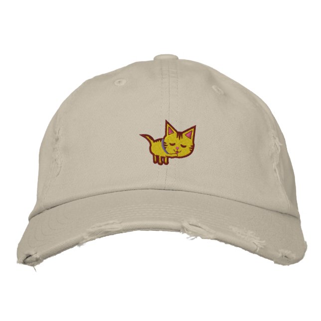 Cat Lover Embroidered Hat (Front)