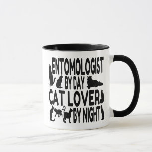 Cat Lover Entomologist Mug