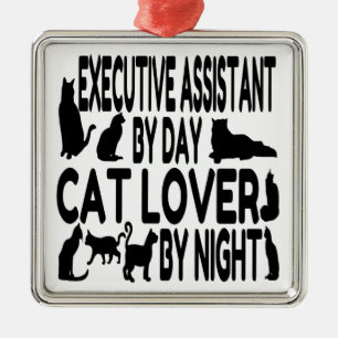 Cat Lover Executive Assistant Metal Tree Decoration