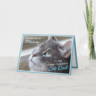 Cat Lover Father's Day Cat Dad Card