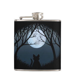 Cat Lover Flask Custom Fat Cat Drink Flasks & Gift