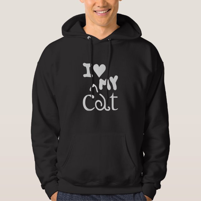 Cat Lover Funny Gift - I Love My Cat Tank Top (Front)