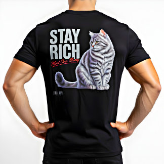 Cat Lover Funny Money Mindset Gift Shirt