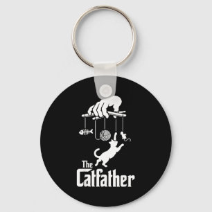 Cat lover funny the cat father mens cat dad key ring