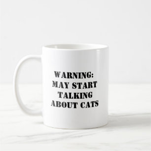Cat Lover Funny Warning Mug