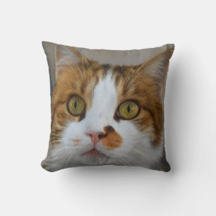 Cat Lover Gift - Custom Pet Photo Keepsake Cat  Cushion