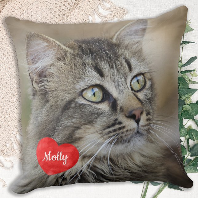 Cat Lover Gift - Pet Keepsake - Cat Photo Cushion (Creator Uploaded)