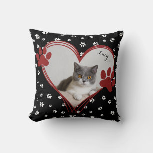 Cat Lover Gift   Pet Keepsake   Custom Photo Cushion