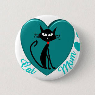 Cat Lover Gifts 6 Cm Round Badge
