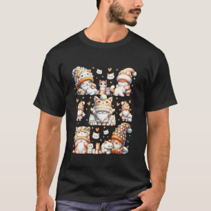 Cat Lover Gnome Graphic For Women And Men Cat Lovi T-Shirt