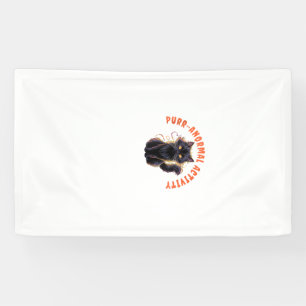 Cat Lover Halloween Purr-anormal Activity Spooky C Banner