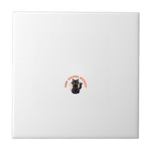 Cat Lover Halloween Purr-anormal Activity Spooky C Ceramic Tile
