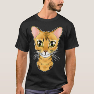 Cat Lover I Cat Face I Bengal Cat christmas T-Shirt
