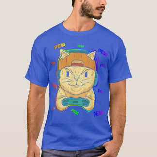 Cat Lover I Cat Owner I Video Gaming Nerd I Gamer  T-Shirt