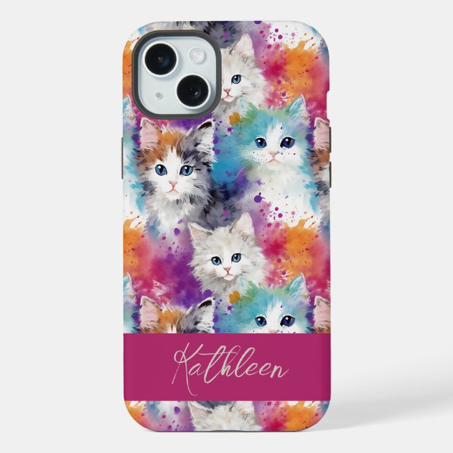 Cat Lover iPhone Phone Case (Back)