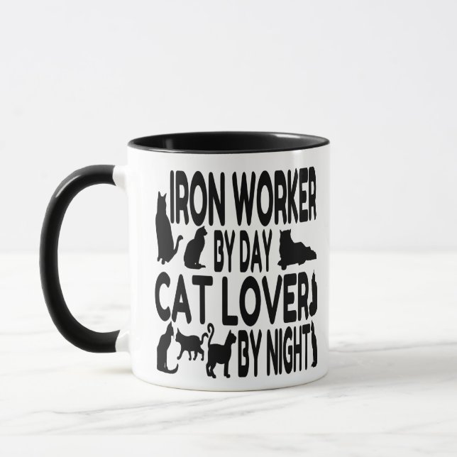 Cat Lover Iron Worker Mug (Left)