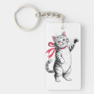 Cat lover key ring
