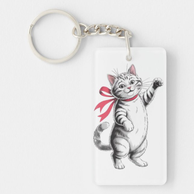 Cat lover key ring (Front)