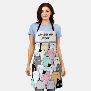 Cat Lover Kitchen Humour Apron