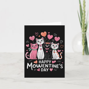Cat Lover Kitten Happy Valentine Day Men Women Kid Card