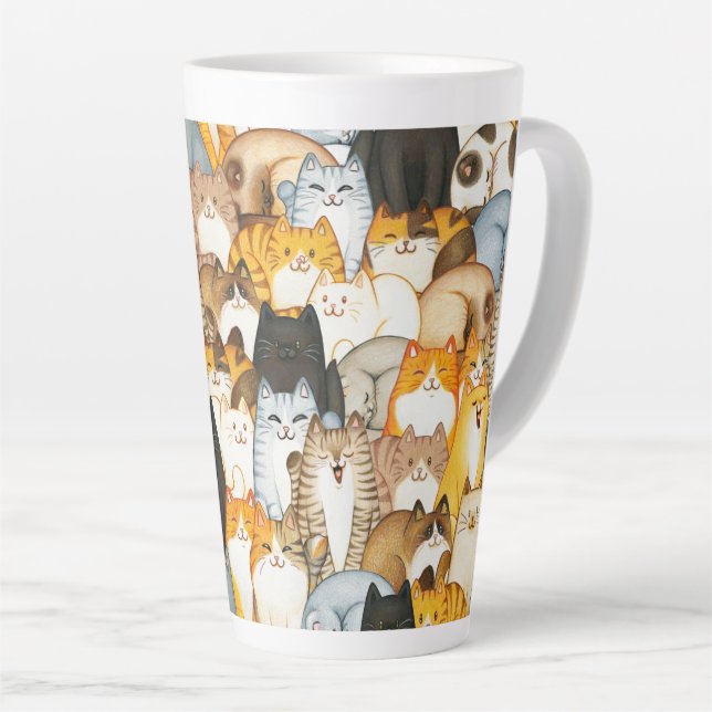 Cat Lover Latte Mug (Right Angle)