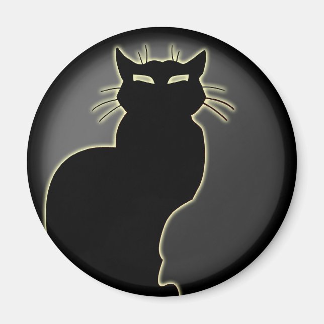 Cat Lover Magnet Cat Art Fridge Magnet Customise (Front)