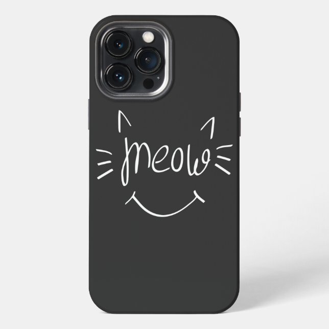 Cat Lover Meow   iPhone Case (Back)